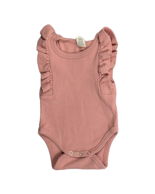 A Pink Bodysuits from With Love for Kids in size 0-3M for girl. (Front View)