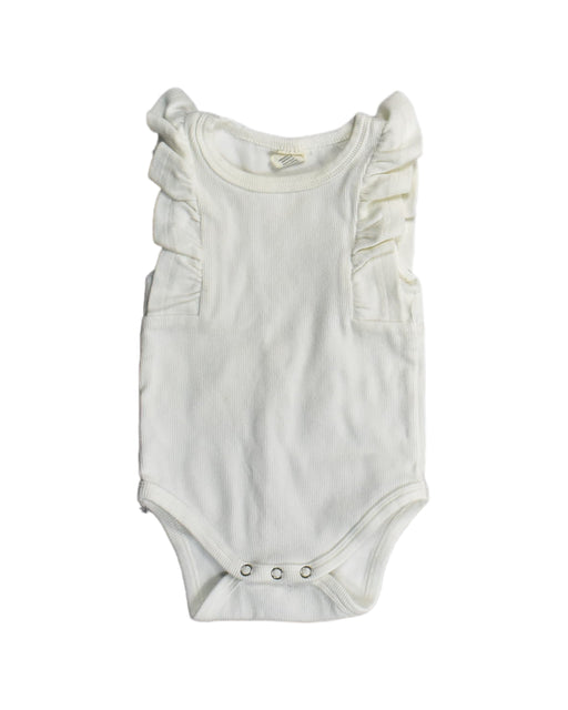 A White Bodysuits from With Love for Kids in size 6-12M for girl. (Front View)