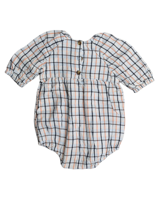 A Blue Bodysuits from Seed in size 6-12M for girl. (Back View)