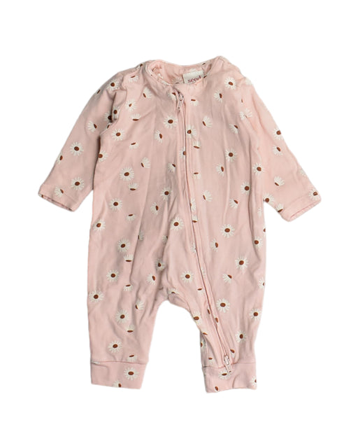 A Pink Jumpsuits from Seed in size Newborn for girl. (Front View)