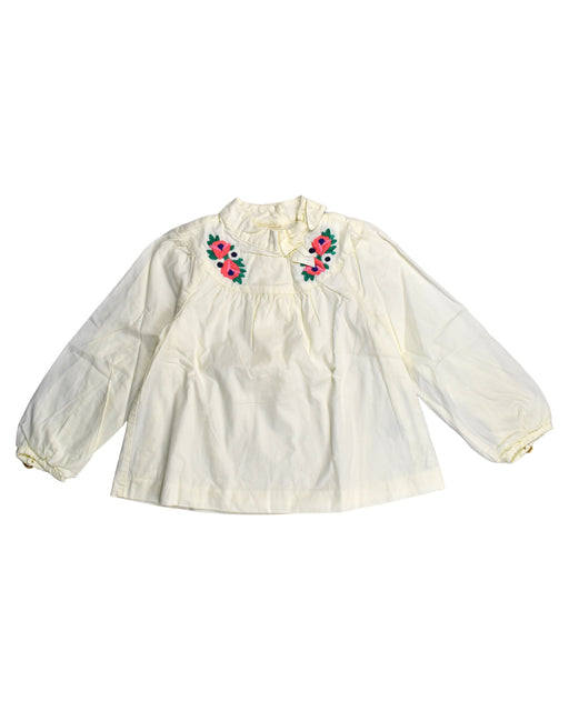 A White Long Sleeve Tops from Janie & Jack in size 3T for girl. (Front View)