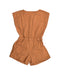 A Brown Rompers from Gingersnaps in size 6T for girl. (Back View)