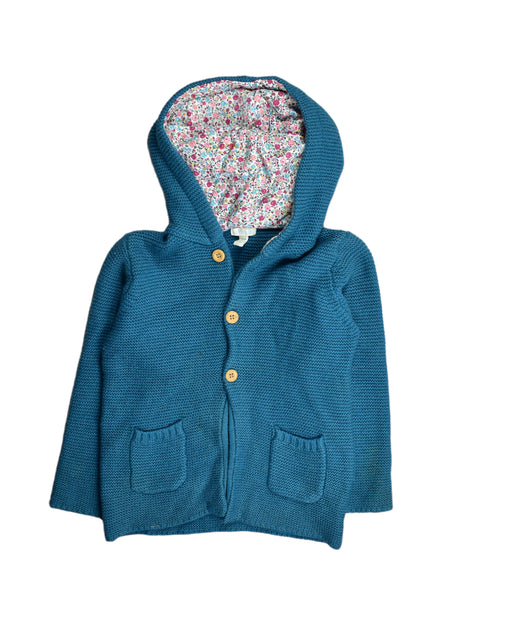 A Blue Lightweight Jackets from Jojo Maman Bébé in size 4T for girl. (Front View)