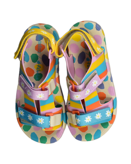 A Multicolour Sandals from Mini Melissa in size 7Y for girl. (Back View)