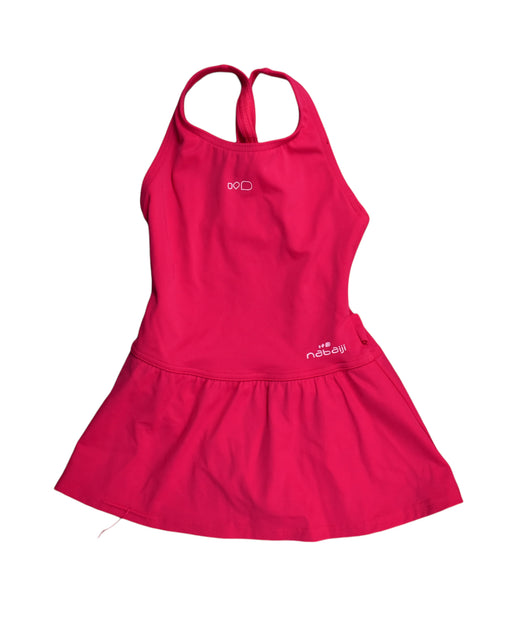 A Pink Swimsuits from Nabaiji in size 4T for girl. (Front View)