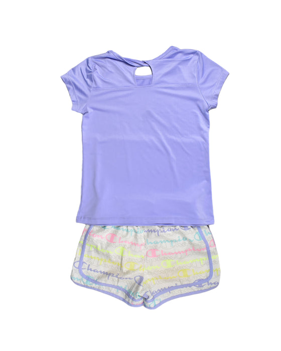 A Purple Shorts Sets from Champion in size 8Y for girl. (Back View)