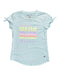 A Blue Short Sleeve Tops from Champion in size 8Y for girl. (Front View)