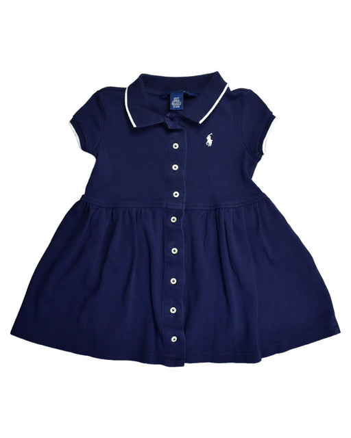 A Blue Short Sleeve Dresses from Ralph Lauren in size 2T for girl. (Front View)