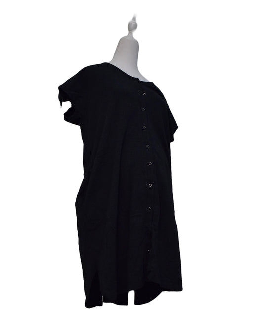 A Black Short Sleeve Dresses from Seraphine in size M for maternity. (Front View)