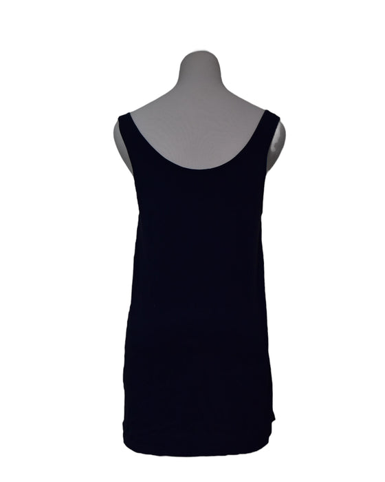 A Navy Sleeveless Tops from Legoe in size M for maternity. (Back View)