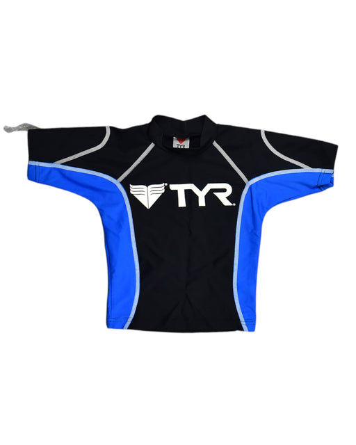 A Blue Rash Guards from TYR in size XS for boy. (Front View)