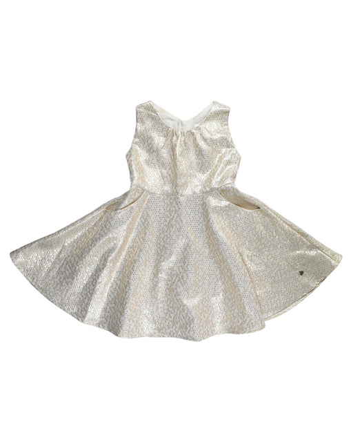 A Silver Sleeveless Dresses from bloomB in size 2T for girl. (Front View)