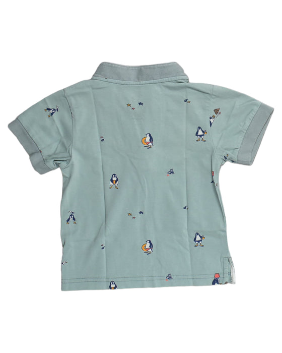A Blue Short Sleeve Polos from Elly in size 6-12M for boy. (Back View)