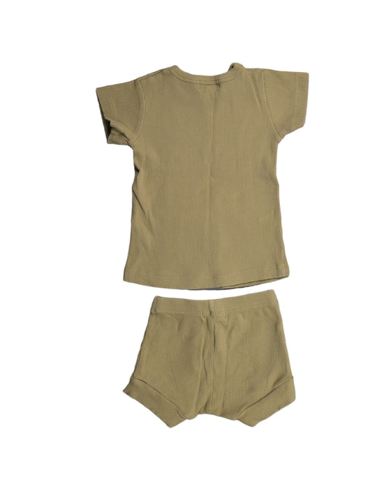 A Gold Shorts Sets from ATLAS Grey in size 6-12M for girl. (Back View)