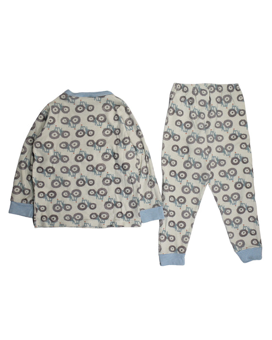 A Ivory Pyjama Sets from Petit Bateau in size 4T for neutral. (Back View)