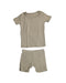 A Brown Shorts Sets from Kyte Baby in size 18-24M for boy. (Front View)