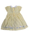 A Yellow Short Sleeve Dresses from Jojo Maman Bébé in size 12-18M for girl. (Back View)