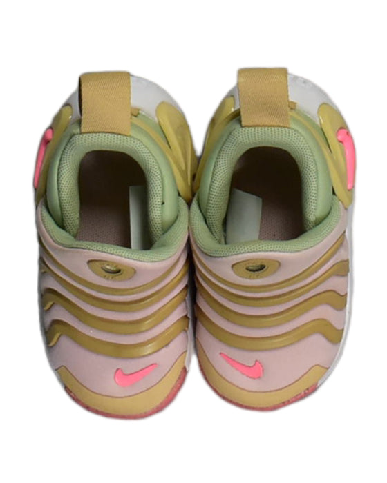 A Gold Sneakers from Nike in size 12-18M for girl. (Back View)