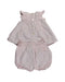 A Pink Dress Sets from Jacadi in size 6-12M for girl. (Back View)