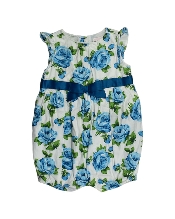 A White Rompers from Janie & Jack in size 12-18M for girl. (Front View)