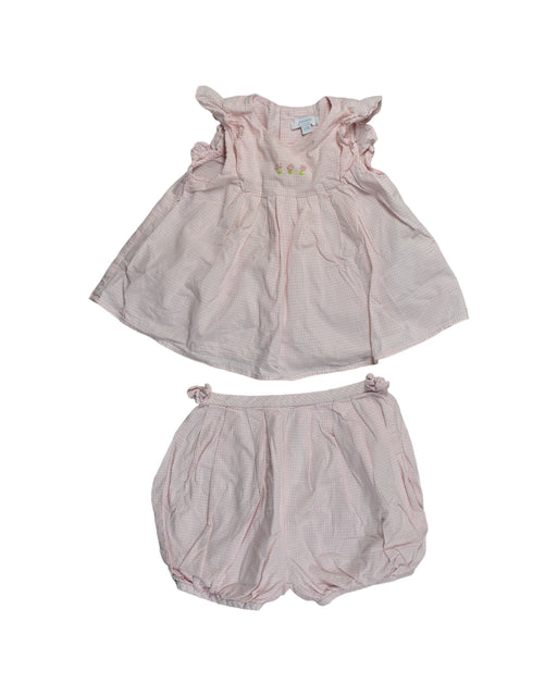 A Pink Dress Sets from Jacadi in size 6-12M for girl. (Front View)