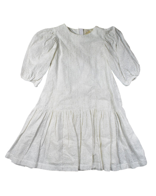 A White Long Sleeve Dresses from The Middle Daughter in size 10Y for girl. (Front View)