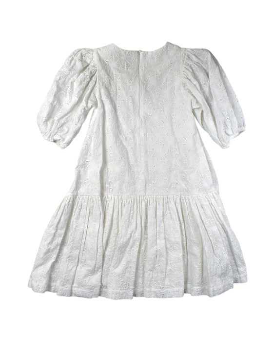 A White Long Sleeve Dresses from The Middle Daughter in size 10Y for girl. (Back View)