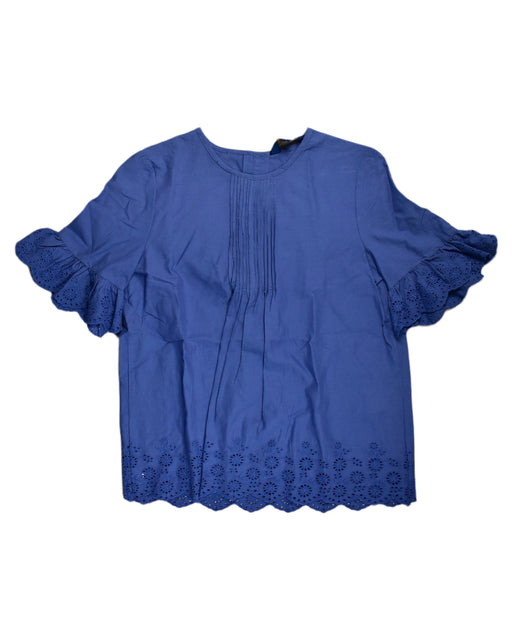 A Blue Short Sleeve Tops from Polo Ralph Lauren in size 12Y for girl. (Front View)