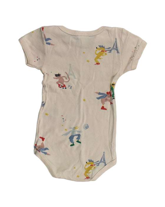 A Beige Bodysuits from Petit Bateau in size 6-12M for girl. (Back View)