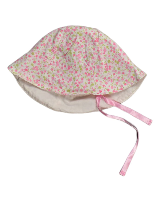 A Pink Sun Hats from Miki House in size 0-3M for girl. (Front View)