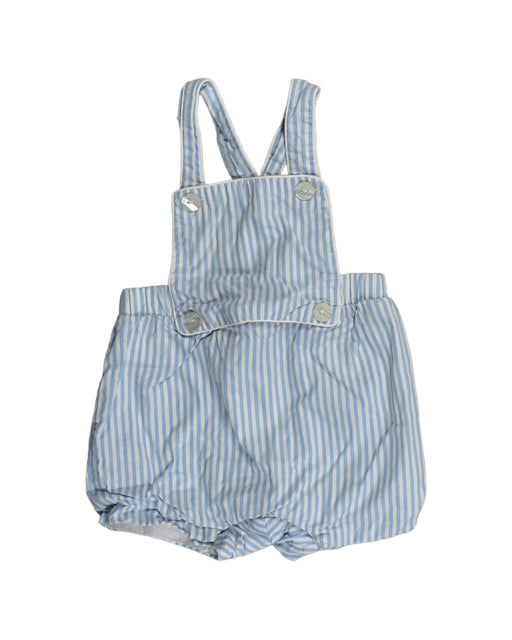 A Blue Overall Shorts from Jacadi in size 6-12M for girl. (Front View)