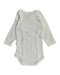 A White Bodysuits from Petit Bateau in size 6-12M for boy. (Back View)