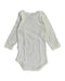 A White Bodysuits from Petit Bateau in size 6-12M for boy. (Back View)
