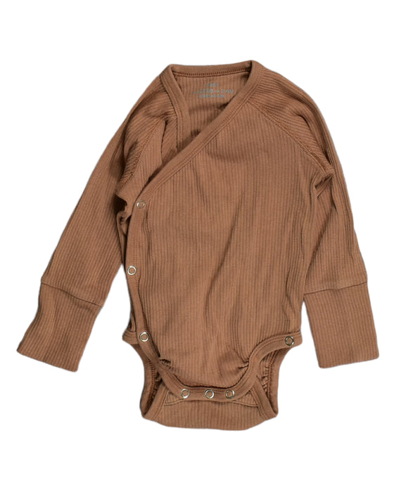 A Brown Long Sleeve Bodysuits from Arket in size 3-6M for boy. (Front View)