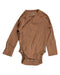 A Brown Long Sleeve Bodysuits from Arket in size 3-6M for boy. (Front View)