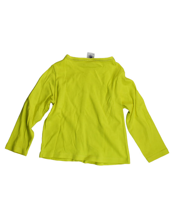 A Green Cardigans from Petit Bateau in size 18-24M for girl. (Back View)