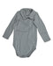 A Grey Bodysuits from Bonton in size 12-18M for boy. (Front View)