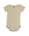 A Yellow Bodysuits from Petit Bateau in size 6-12M for girl. (Front View)