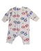 A White Onesies from Petit Bateau in size 3-6M for boy. (Back View)