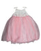 A White Sleeveless Dresses from Joan Calabrese in size 2T for girl. (Back View)