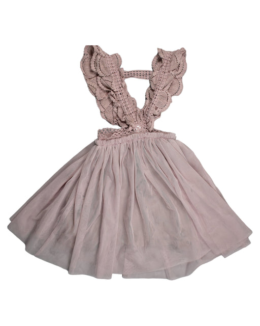A Pink Sleeveless Dresses from Puella Flo in size 9Y for girl. (Front View)