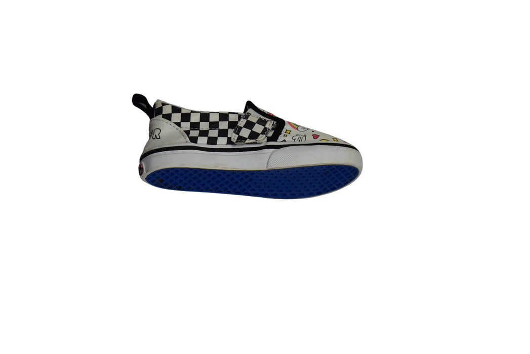 A White Slip Ons from Vans in size 3T for boy. (Back View)