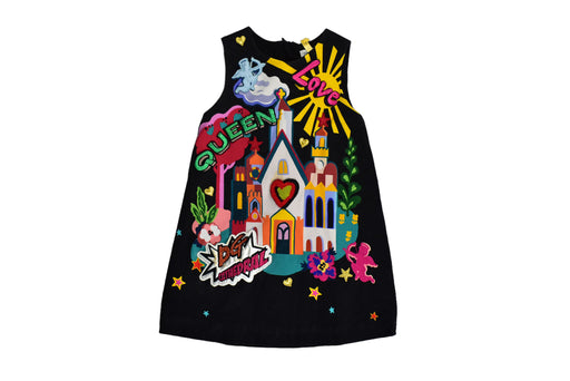 A Black Sleeveless Dresses from Dolce & Gabbana in size 12-18M for girl. (Front View)