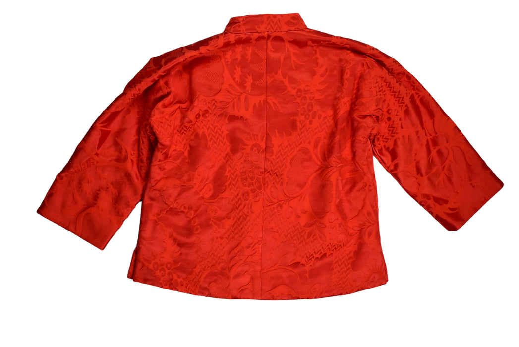 A Red Long Sleeve Tops from Shiatzy Chen in size 3T for boy. (Back View)