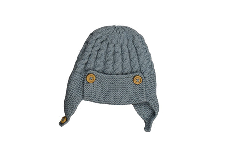A Grey Beanies from Little Perriam in size 6-12M for neutral. (Front View)