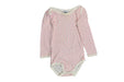 A Pink Bodysuits from Petit Bateau in size 18-24M for girl. (Front View)