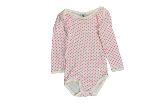 A Pink Bodysuits from Petit Bateau in size 18-24M for girl. (Front View)