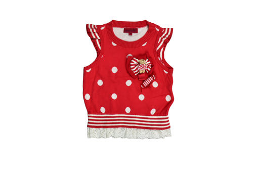 A Red Sweater Vests from Nicholas & Bears in size 2T for girl. (Front View)