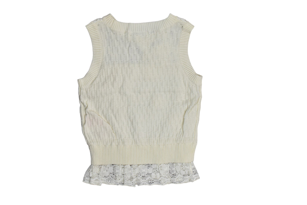 A White Sweater Vests from Nicholas & Bears in size 3T for girl. (Back View)