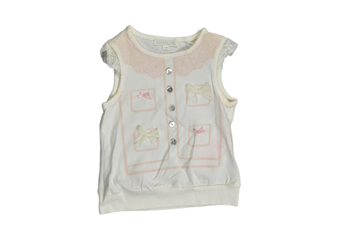 A White Sleeveless Tops from Nicholas & Bears in size 12-18M for girl. (Front View)